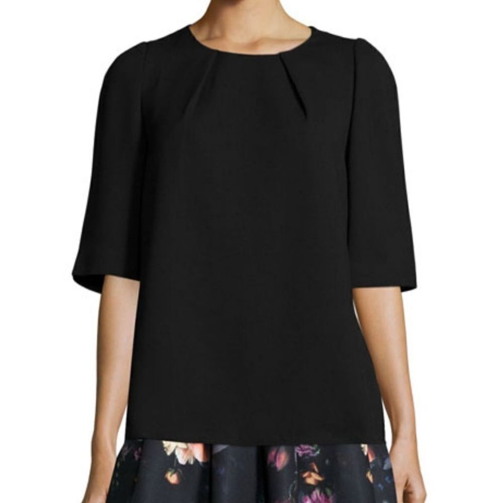Ted Baker London Sydelle black Half-Sleeve Top sz 1